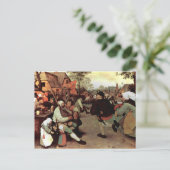 Der Bauerntanz - 1568 Postkarte (Stehend Vorderseite)