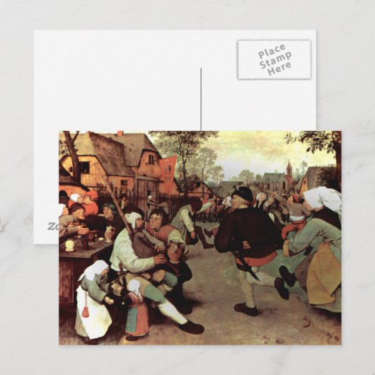 Der Bauerntanz - 1568 Postkarte (Vorne/Hinten)