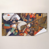 Der Bauerntanz, Pieter Bruegel Badehandtuch (Badehandtuch)