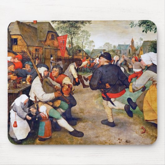 Der Bauerntanz, Pieter Bruegel Mousepad (Vorne)