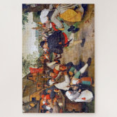 Der Bauerntanz, Pieter Bruegel Puzzle (Vertikal)