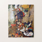 Der Bauerntanz, Pieter Bruegel Puzzle (Vertikal)