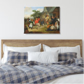 Der Bauerntanz von 1678 Leinwanddruck (Insitu (Schlafzimmer))