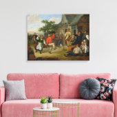 Der Bauerntanz von 1678 Leinwanddruck (Insitu (Wohnzimmer))