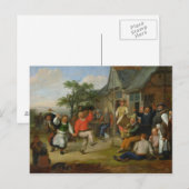 Der Bauerntanz von 1678 Postkarte (Vorne/Hinten)