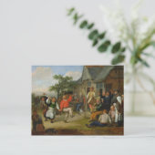 Der Bauerntanz von 1678 Postkarte (Stehend Vorderseite)