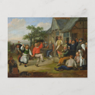 Der Bauerntanz von 1678 Postkarte