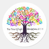 Der Baum der Aufkleber des Lebens 20 pro Blatt (Vorderseite)