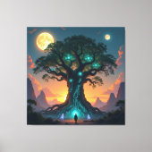 Der Baum der digitalen Weisheit Leinwanddruck (Vorderseite)