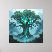 Der Baum der digitalen Weisheit Leinwanddruck (Vorderseite)