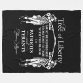 DER BAUM DER FREIHEIT FLEECEDECKE (Vorderseite (Horizontal))