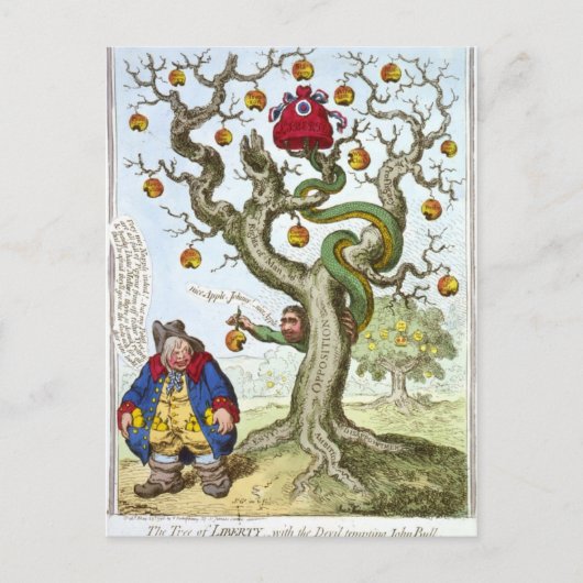 Der Baum der Freiheit Postkarte (Vorderseite)