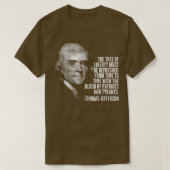 Der Baum der Freiheit Thomas Jefferson zitiert Ges T-Shirt (Design vorne)