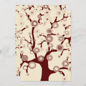 Der Baum der Hochzeitseinladung Einladung (Vorne/Hinten)