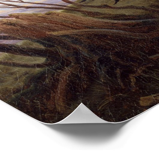 Der Baum der Krähen, 1822 Poster (Ecke)