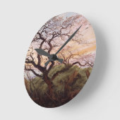 Der Baum der Krähen, 1822 Runde Wanduhr (Winkel)