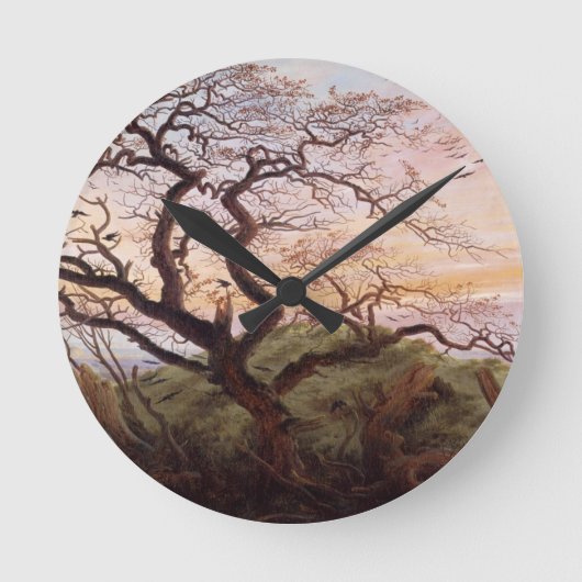 Der Baum der Krähen, 1822 Runde Wanduhr (Vorderseite)