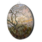 Der Baum der Krähen (von Caspar David Friedrich) Dartscheibe (Vorderseite rechts)