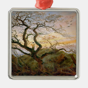 Der Baum der Krähen (von Caspar David Friedrich) Ornament Aus Metall