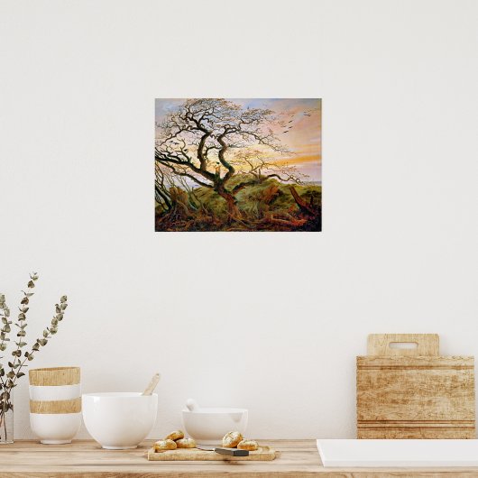 Der Baum der Krähen von Caspar David Friedrich Poster (Küche)