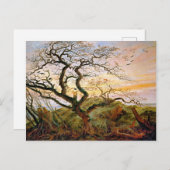 Der Baum der Krähen von Caspar David Friedrich Postkarte (Vorne/Hinten)