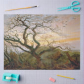 Der Baum der Krähen (von Caspar David Friedrich) Seidenpapier (Basteln)