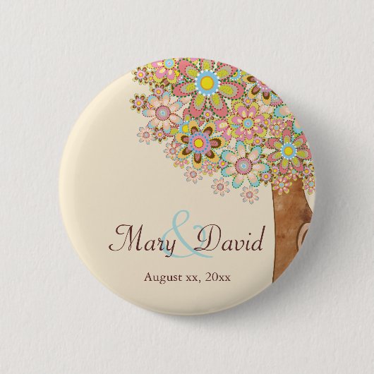 Der Baum der Liebe Save the Date Button (Vorderseite)