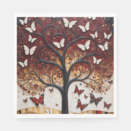 Der Baum der Metamorphose Serviette (Vorderseite)
