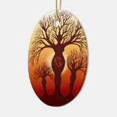 Der Baum der Mutterschaft Keramik Ornament (Links)