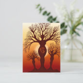Der Baum der Mutterschaft Postkarte (Stehend Vorderseite)