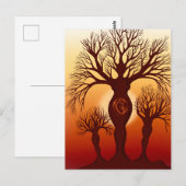 Der Baum der Mutterschaft Postkarte (Vorne/Hinten)