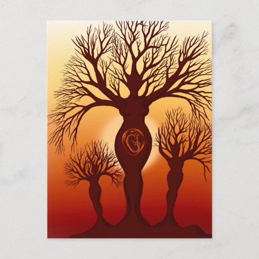 Der Baum der Mutterschaft Postkarte (Vorderseite)