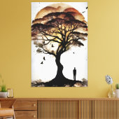 Der Baum der stillen Geheimnisse Leinwanddruck (Insitu (Wohnzimmer))