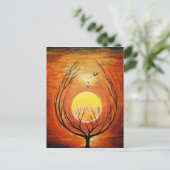 Der Baum der Ursprünge und ein neuer Anfang Canva Postkarte (Stehend Vorderseite)