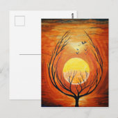 Der Baum der Ursprünge und ein neuer Anfang Canva Postkarte (Vorne/Hinten)