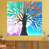 Der Baum der vier Jahreszeiten Leinwanddruck (Insitu (Wohnzimmer))