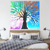 Der Baum der vier Jahreszeiten Leinwanddruck (Insitu (Schlafzimmer))