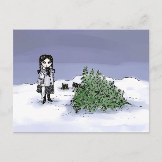 Der Baum des Feiertages Feiertagspostkarte (Vorderseite)