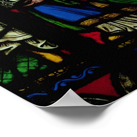 Der Baum des Jesse-Fensters Poster (Ecke)