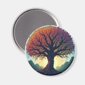 Der Baum des Kühlschrank Magneten Magnet (Vorderseite/Rückseite)