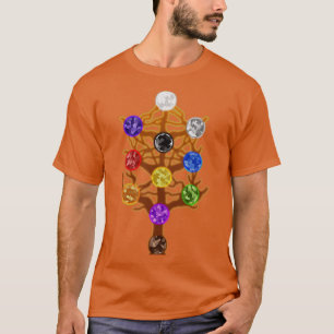 Der Baum des Lebens Abstrakte Minimalistische Kabb T-Shirt