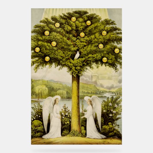 Der Baum des Lebens Acrylschild (Vorderseite)