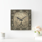 Der Baum des Lebens auf dem Goldplatz - Uhr (Zuhause)