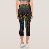 Der Baum des Lebens Capri Leggings (Rückseite)