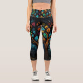 Der Baum des Lebens Capri Leggings (Vorderseite)