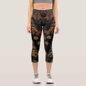 Der Baum des Lebens Capri Leggings. Leggings (Vorderseite)