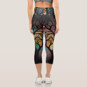 Der Baum des Lebens Capri Leggings. Leggings (Rückseite)