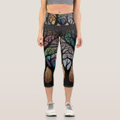 Der Baum des Lebens Capri Leggings. Leggings (Vorderseite)