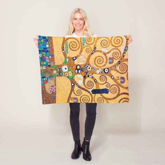 Der Baum des Lebens (Detail), Klimt Fleecedecke (Beispiel)