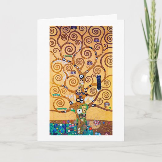 Der Baum des Lebens (Detail), Klimt Karte (Vorderseite)